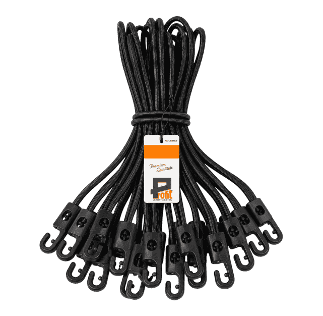 Spanngummi mit Haken 130 mm – Expanderschlinge mit Kunststoffhaken