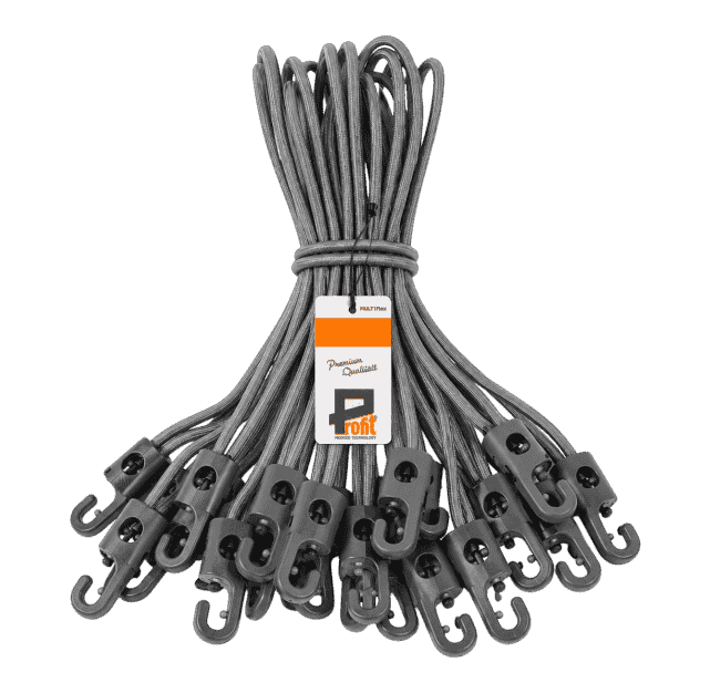 Spanngummi mit Haken 200 mm – Expanderschlinge mit Kunststoffhaken